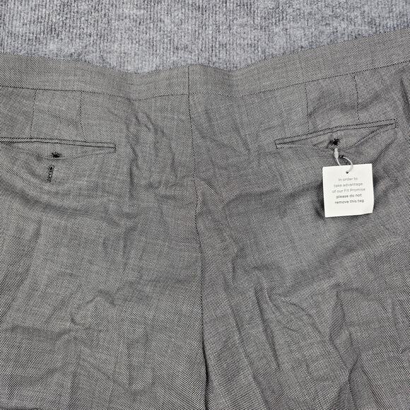 Indochino Dress Pants Mens 39x26 Gray Formal Wool Blend Suit Trousers Textured - Picture 9 of 10